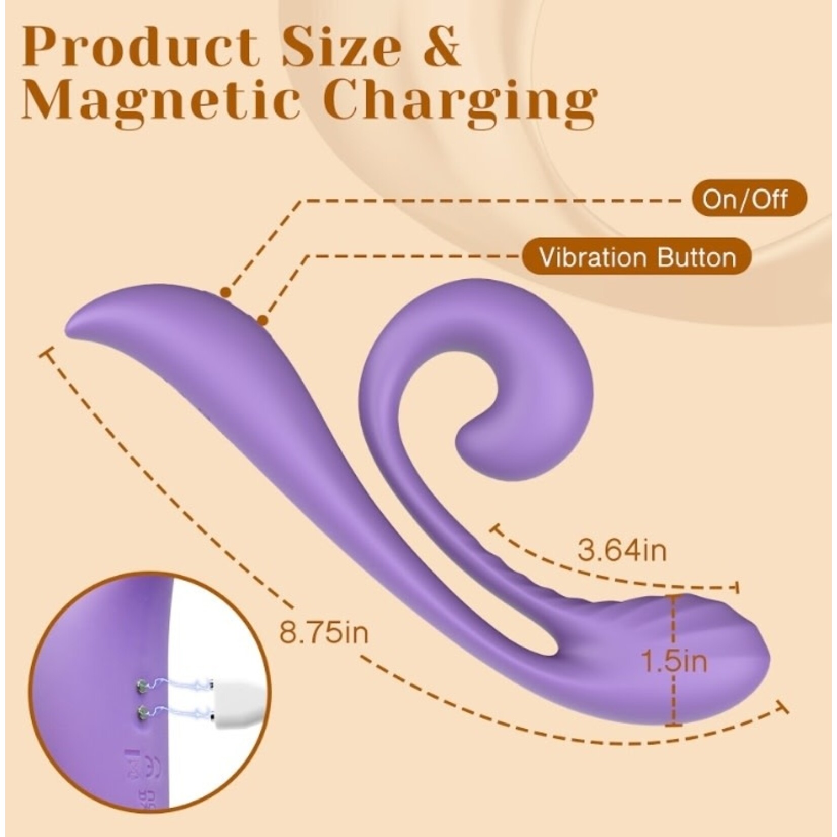 TRACY'S DOG JUNIBELL RABBIT VIBRATOR TARO - PURPLE