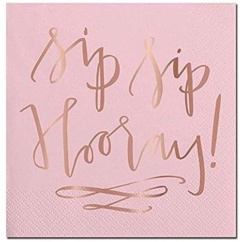 Slant Napkin, Sip Sip Hooray Slant Napkin, Sip Sip Hooray
