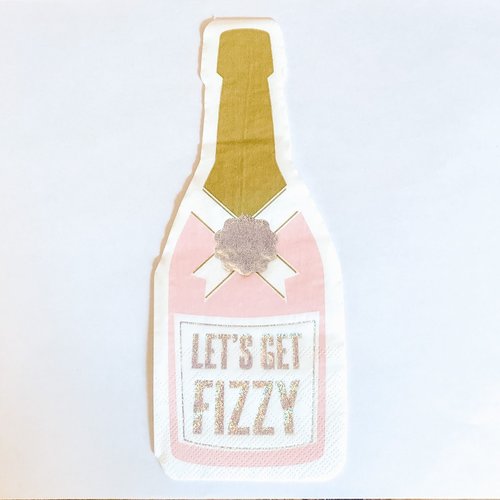 Slant Napkin, Fizzy Bottle Slant Napkin, Fizzy Bottle