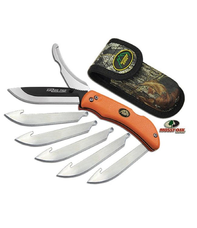 Razor-Pro Knife 6 Blades In Orange