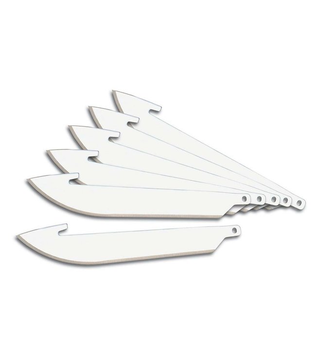 Outdoor Edge Set Of 6 Replacement 3.0" Blades For Razor Series Knife