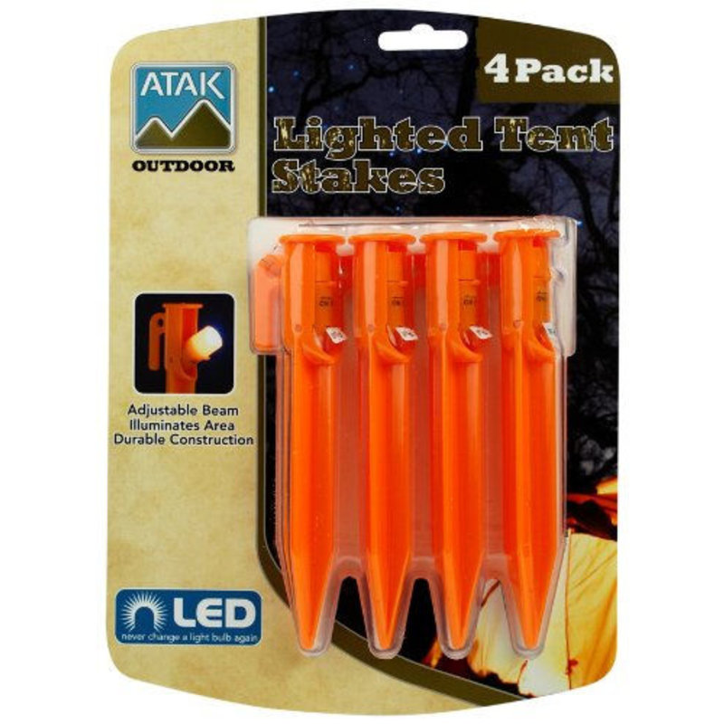 Outdoor Lighted Tent Stakes