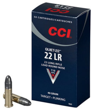 CCI AMMUNITION Quiet 22, 22Lr 40Gr Lrn [710Fps]