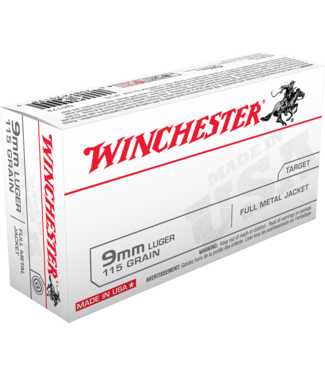WINCHESTER Winchester Usa Target 9Mm 115Gr Fmj (Brass) [Bulk 500Rnd/Case]