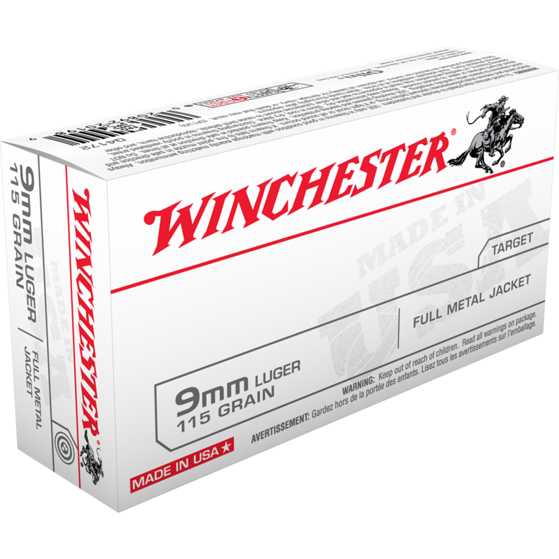 Winchester Usa Target 9Mm 115Gr Fmj (Brass) [Bulk 500Rnd/Case]