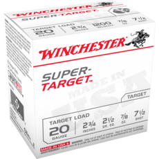Winchester Super Target Light Target Load 20GA 2.75" 7/8OZ #7.5 [250RND/CASE]