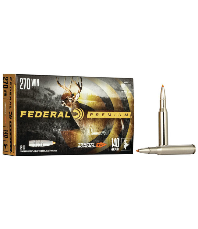 Premium Vital Shok 270Win 140Gr Trophy Bonded Tip