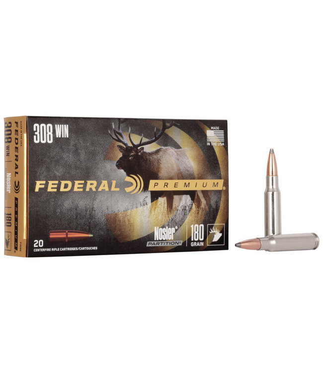Premium Vital Shok 308Win 180Gr Nosler Partition