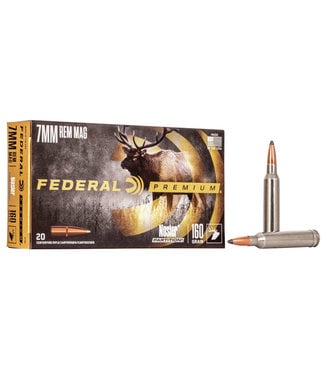 FEDERAL AMMO Premium Vital Shok 7Mm Rem 160Gr Nosler Partition