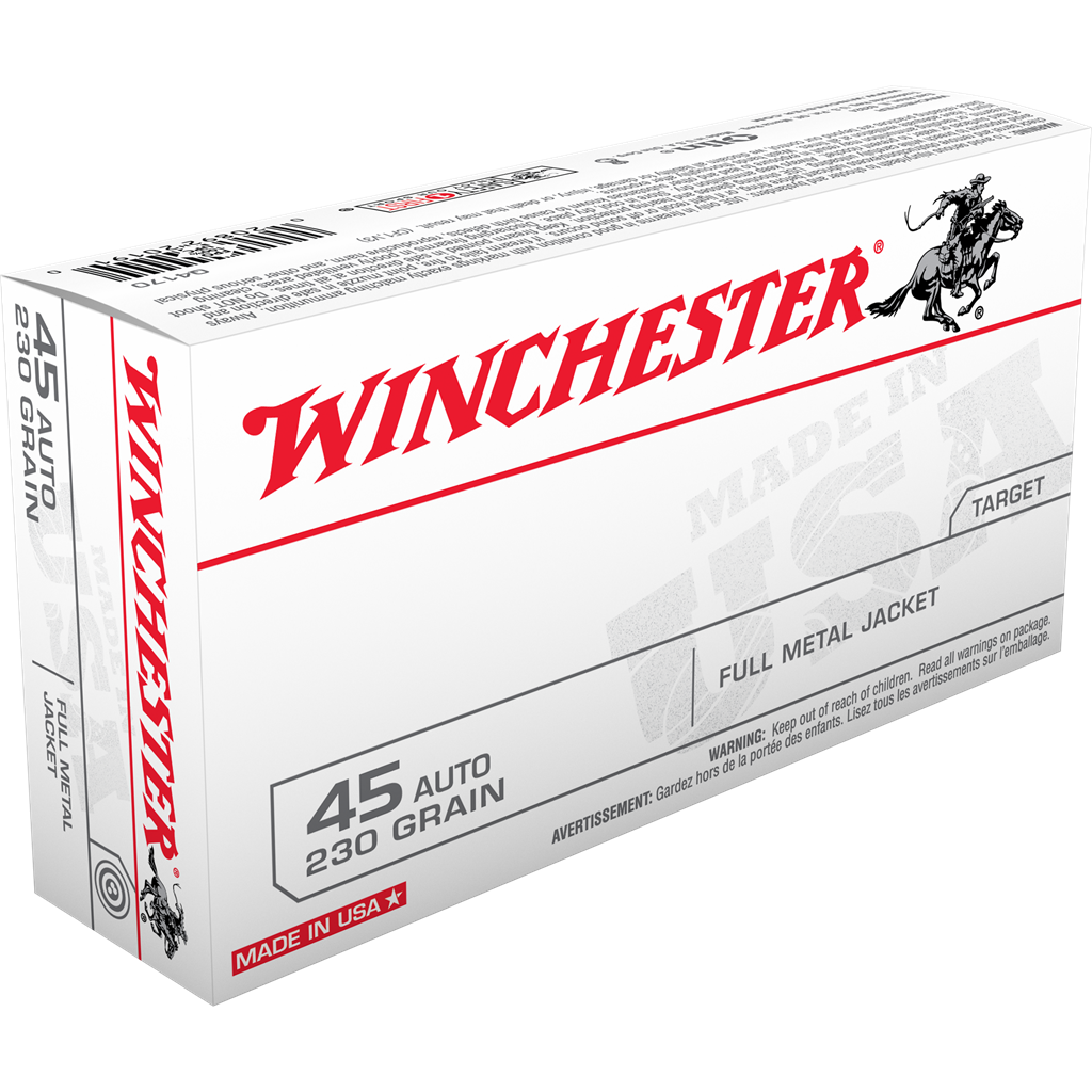 Winchester Usa Target 45Acp 230Gr Fmj (Brass) [ Bulk 500Rnd/Case]