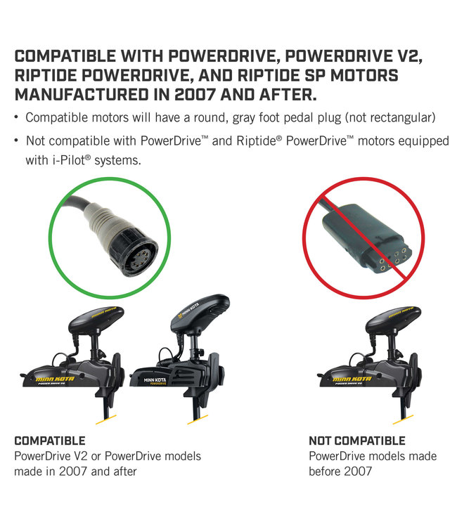 Minnkota Foot Pedal-Corded - Powerdrive/Rt Powerdrive