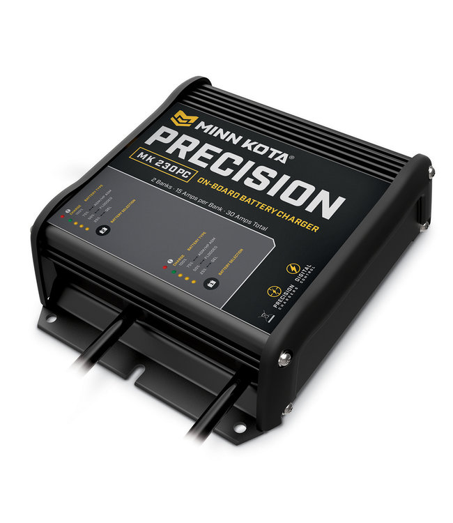 Minnkota Mk-230Pc 2-Bank 15 Amps On-Board Precision Charger