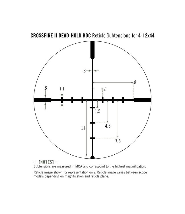 Vortex Crossfire II 4-12x44MM  V-Plex