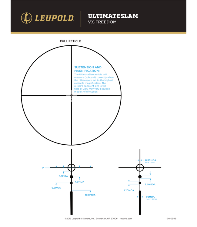 Vx-Freedom Muzzleloader 3-9X40 Ultimateslam [1"] Matte  SA.B.R.
