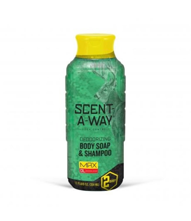 Scent-A-Way Max Liquid Body Soap & Shampoo [12Oz]