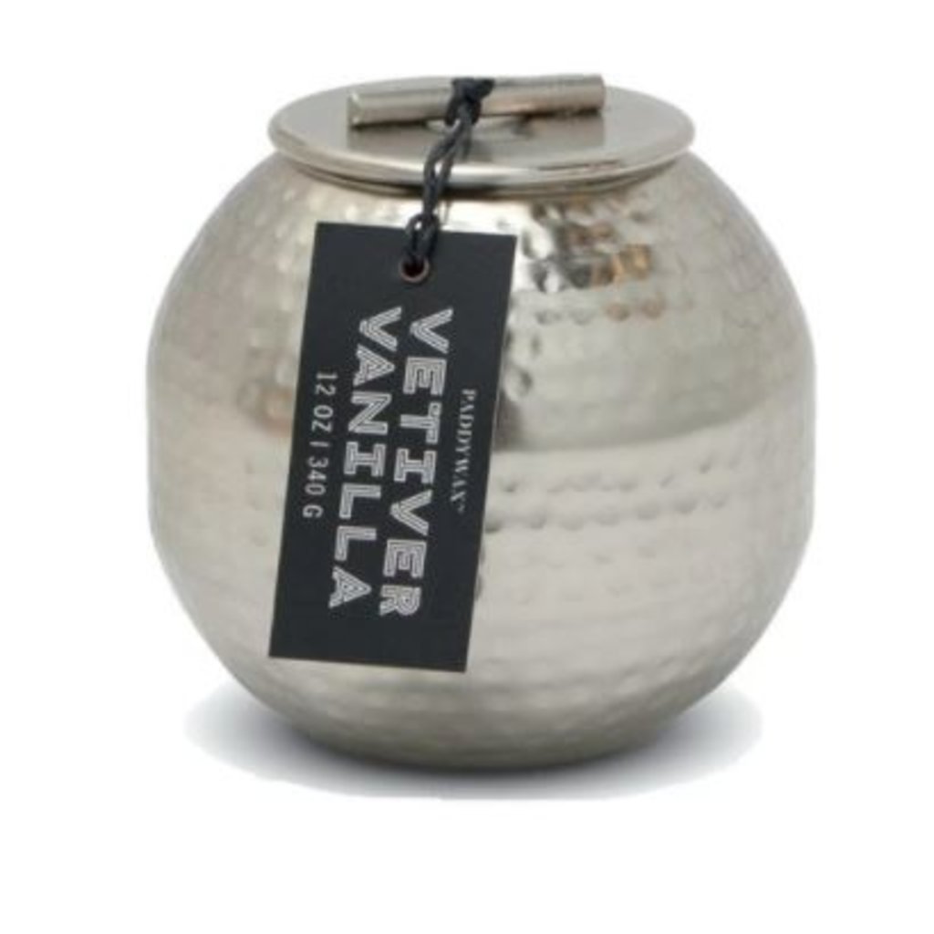 PADDYWAX PATINA 12OZ HAMMERED METAL CONTAINER CANDLE