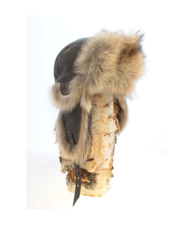 Grenier Coyote Aviator Hat W/Belts