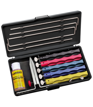LANSKY Deluxe 5-Stone System | Precision Knife Sharpening System