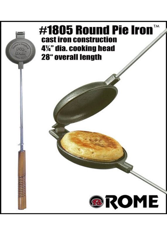 Rome Cast Iron Round Pie Iron