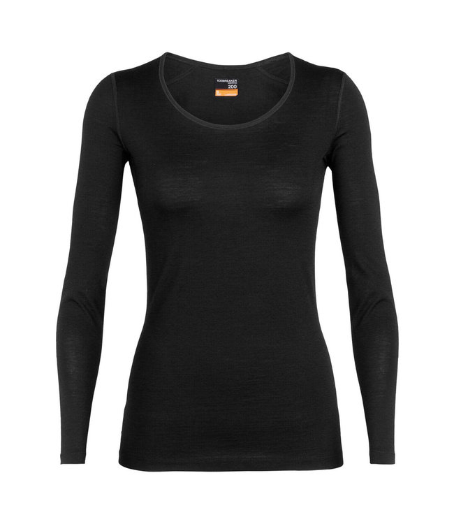Icebreaker Women's 200 Oasis Long Sleeve Scoop Neck Thermal Top