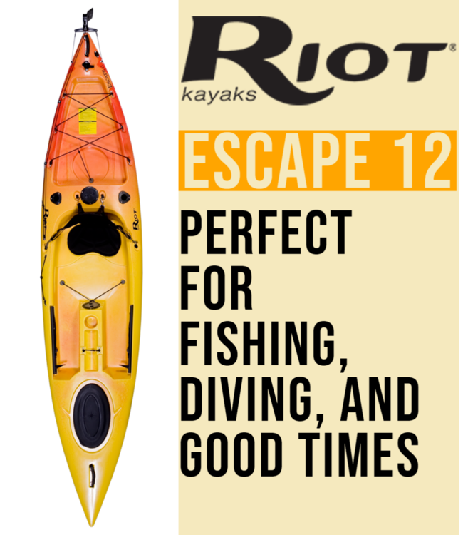 Riot Kayak Escape 12 Fishing Kayak