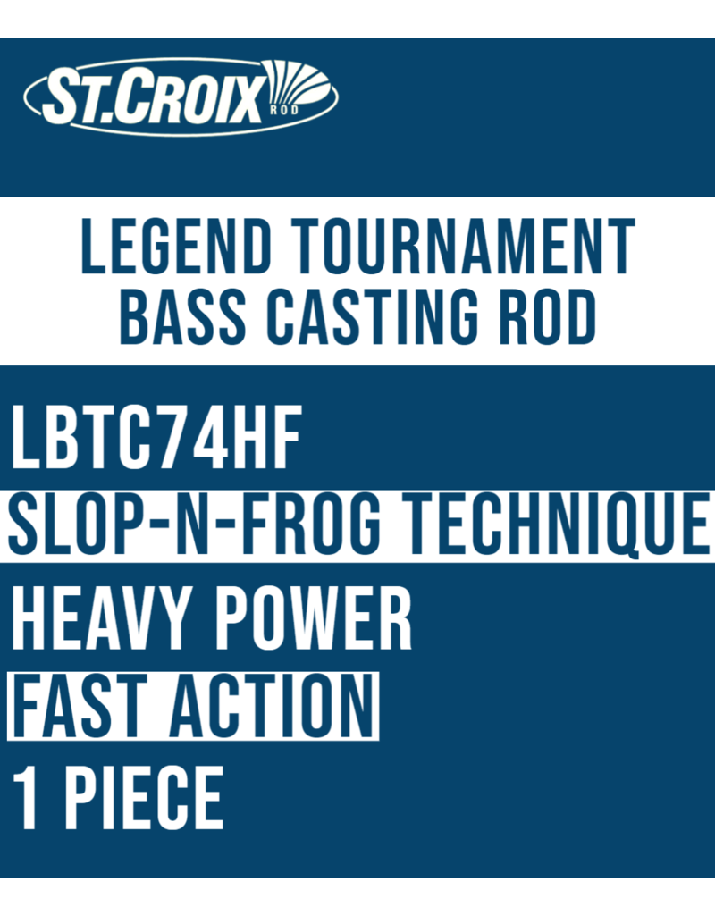 St. Croix Legend Tournament Bass Casting Rod LBTC71MHF