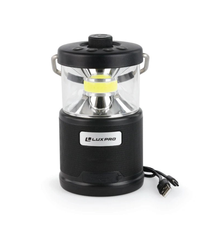 Lux Pro Rechargeable 572 Lumen Lantern With Bluetooth Speaker