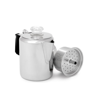 GSI OUTDOORS Gsi Outdoors 9 Cup Glacier Stainless Percolator W/ Silicone Handle