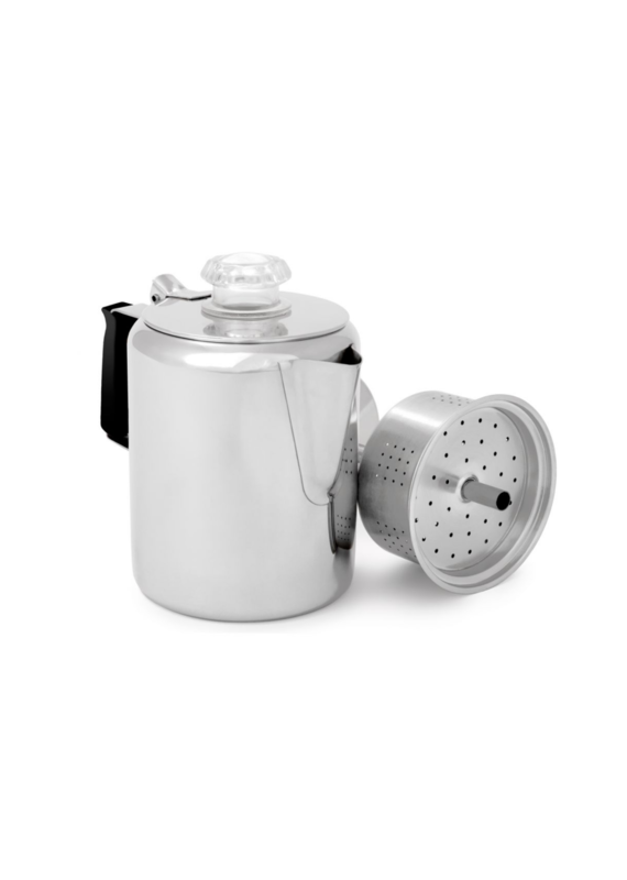 GSI OUTDOORS Gsi Outdoors 12 Cup Glacier Stainless Percolator W/ Silicone Handle