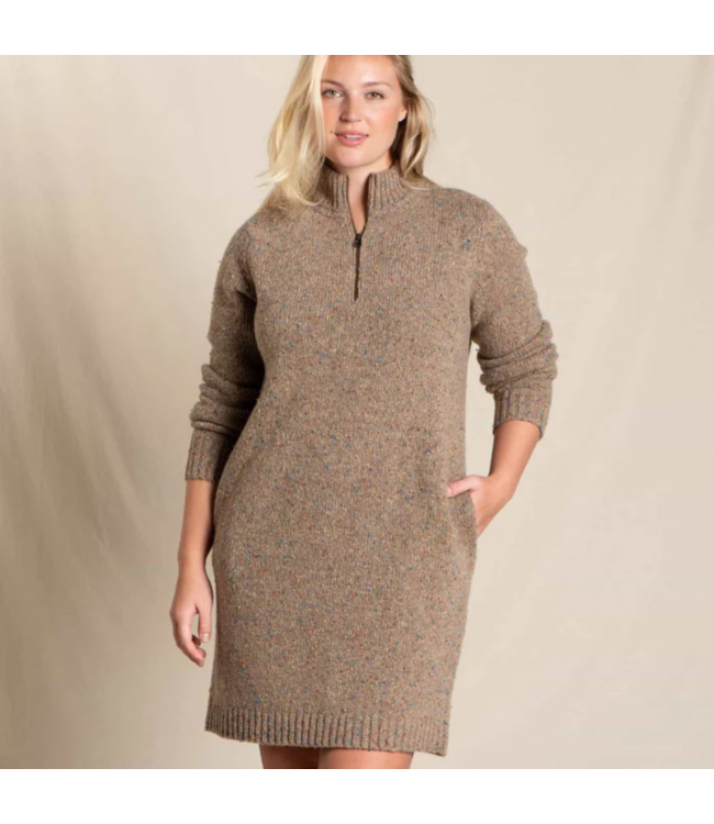 Toad & Co Women's Wilde Quarter Zip Sweater Dress