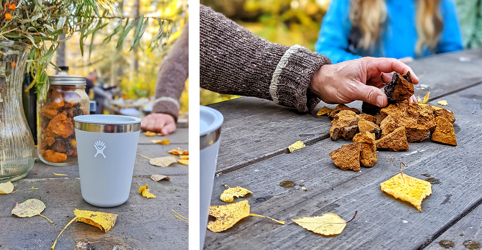 Hot Chaga Tea