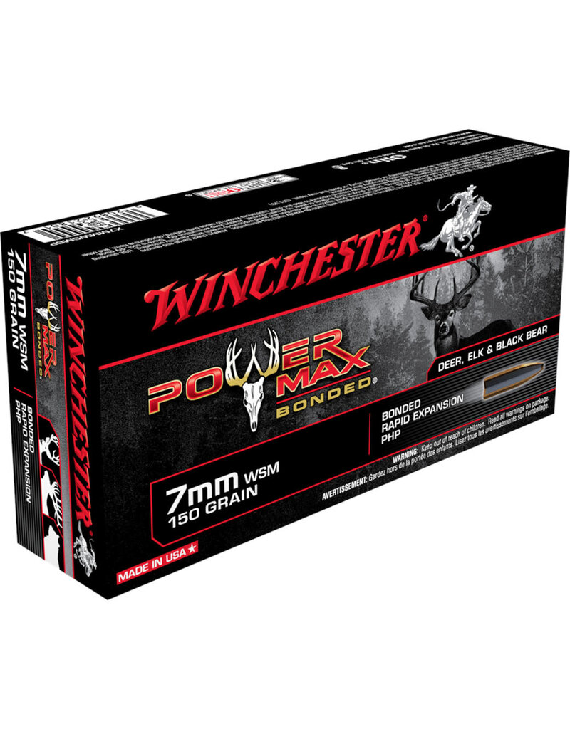 Winchester Power Max Bonded 7MM WSM 150GR PHP Ramakko's Source For