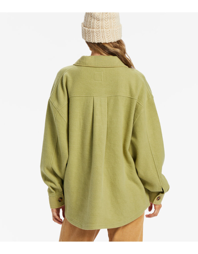 Billabong Women's Anytime Shacket Oversized ButtonThrough Jacket