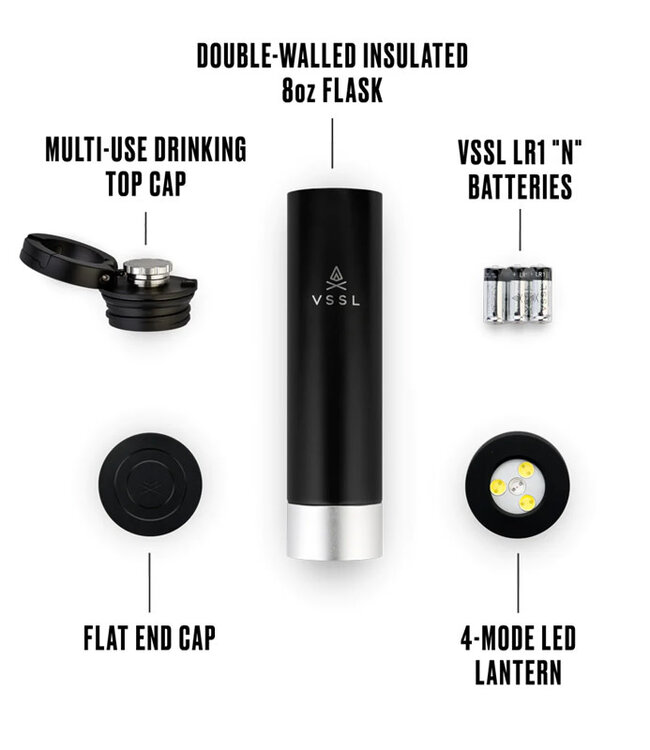 VSSL Insulated Flask and Light