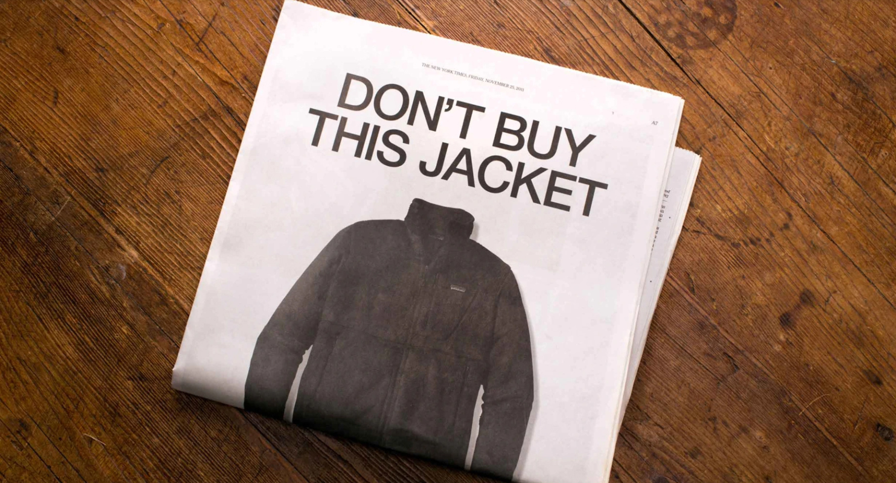 Patagonia New York Times Ad