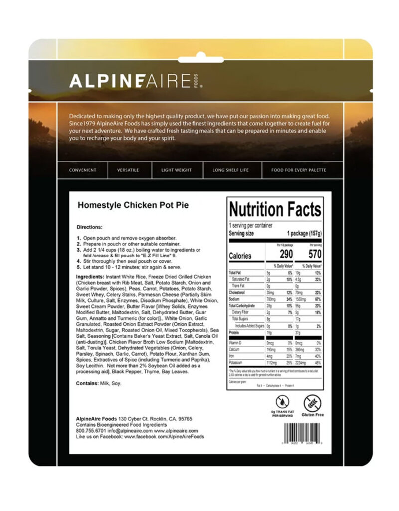 ALPINE AIRE Alpine Aire Homestyle Chicken Pot Pie