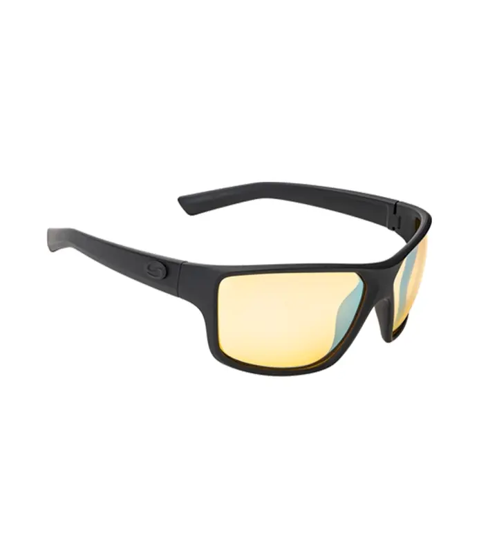 Strike King S11 Brazos Polarized Sunglasses - Matte Black Frame, Blue Mirror Lens, UVA/UVB Protection, For Fishing & Boating - View #7