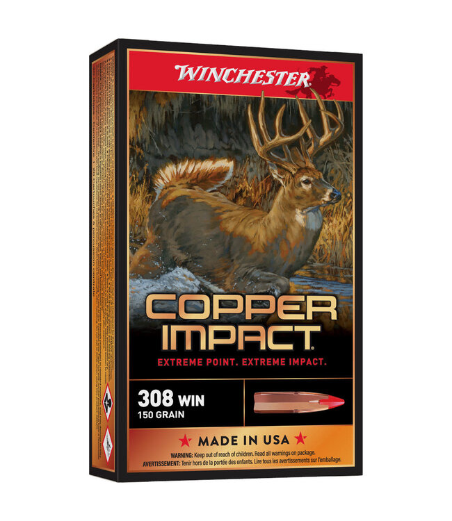 Winchester 308WIN 150GR Copper Impact