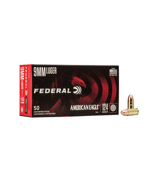 FEDERAL AMMO Federal American Eagle 9MM 124GR FMJ [1000 RND Bulk]