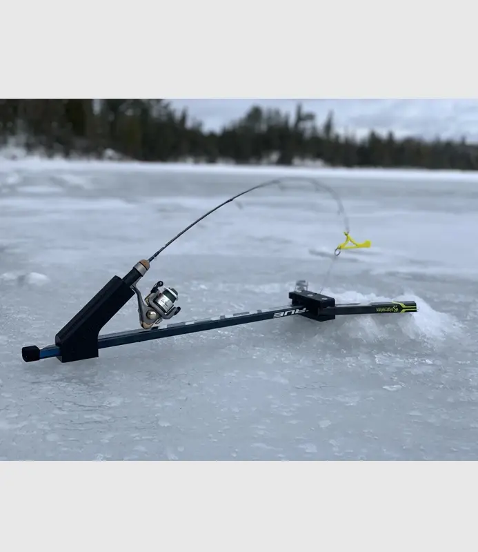 1pc Portable Ice Fishing Rod Holder Fishing Tripod Stand Folding