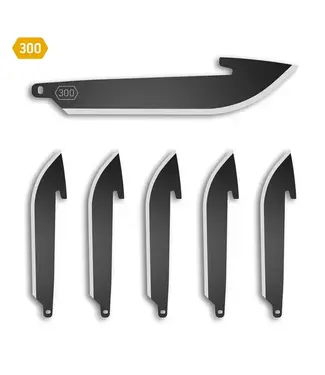 Outdoor Edge Outdoor Edge 3" Drop-Point Replacement Blades 6 Pack - Black Oxide