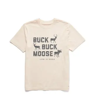 LIFE IS GOOD Life Is Good Men's Buck Buck Moose Camo Crusher Tee