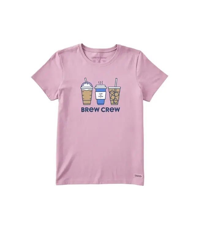 Life Is Good Women's Brew Crew Short Sleeve Tee