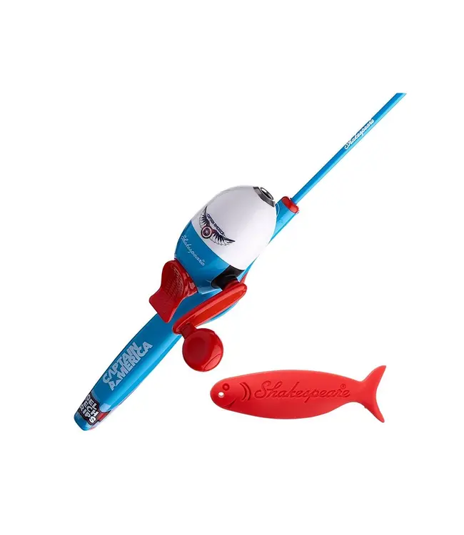 Shakespeare Kids Marvel Captain America Beginner Fishing Kit