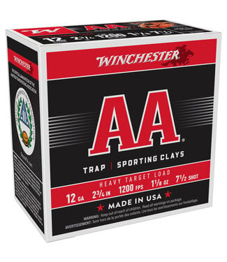 WINCHESTER Winchester AA Target 12GA 2.75" 1 1/8OZ #7.5 (250RND BULK)