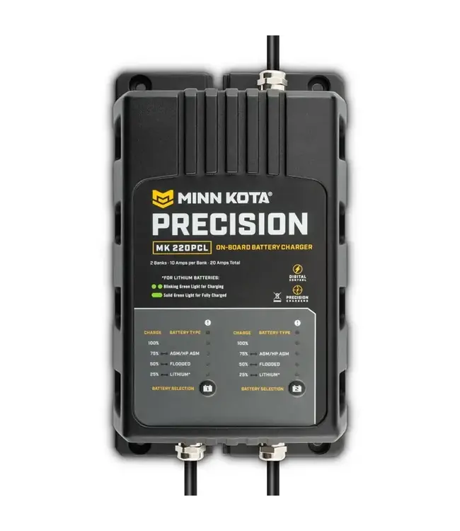 Minn Kota Precision Charger MK 220 PCL 2 bank x 10 amps