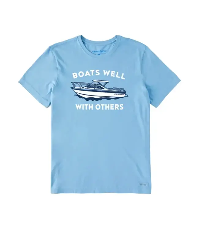 Life Is Good Men's Boats Well With Others Crusher Tee