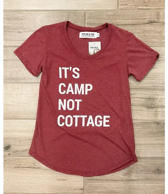 Poplar & Pine Women's It's Camp Not Cottage Tee