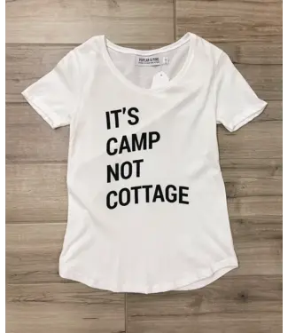 POPLAR & PINE Poplar & Pine Women's It's Camp Not Cottage Tee  - Relaxed Fit