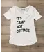 Poplar & Pine Women's It's Camp Not Cottage Tee  - Relaxed Fit